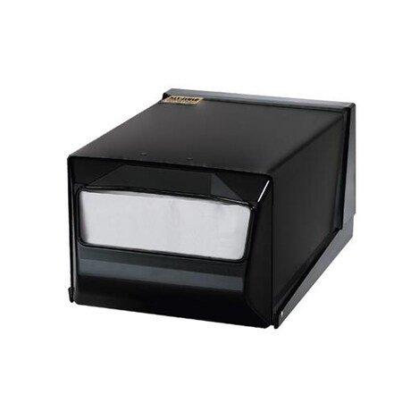 San Jamar Countertop Fullfold Black/Black Napkin Dispenser H3001TBKBK